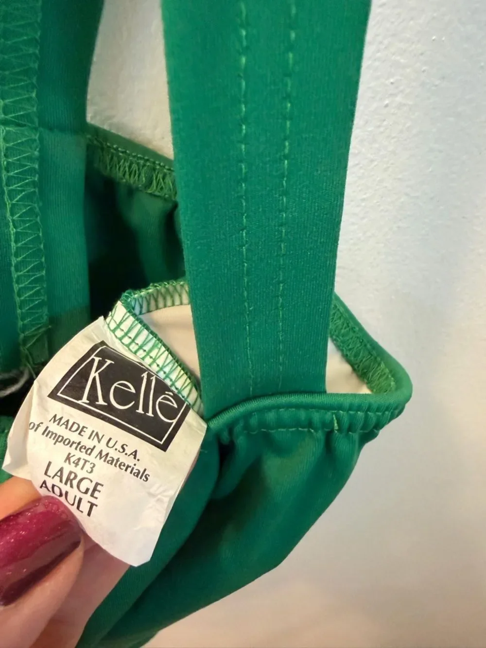 Kelle 2 piece leotard Dance Costume wide leg pants green DOLLHOUSE 3631 LA